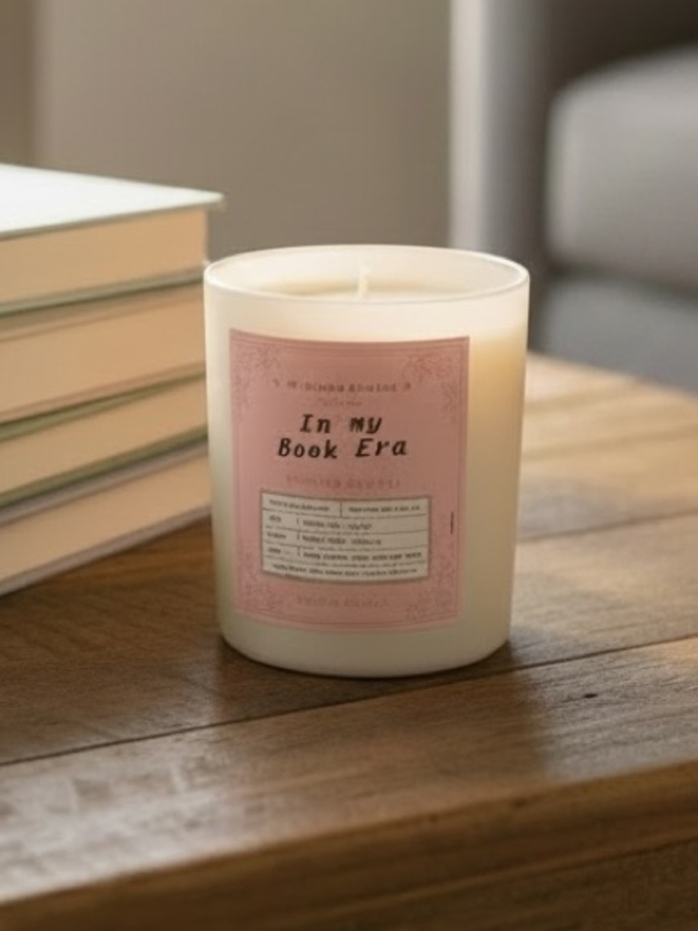 Jasmine Santal In My Book Era Hand Poured Luxury Candle 9 oz
